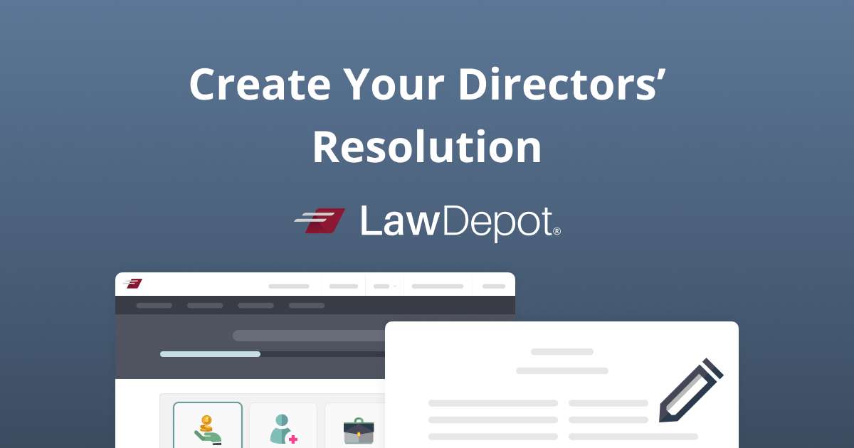 Customizable Directors #39 Resolution (Canada) LawDepot